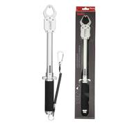 YolieraArt BL 079 Fish Lip Gripper with Scale, Aluminum Alloy Fish Holder, Integrated Weight Display, Non Slip Handle with Lanyard, Fishing Tool for Catch Measurement