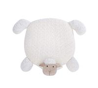 YolieraArt C l o u d R e s t, Pet Sleeping Mat with Soft Fleece Surface, Sheep Shape Non Slip Dog and Cat Bed Pad, Elastic Sponge Filling for Comfort, Milk Tea Color 50x60cm (Milk Color)