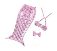 YolieraArt Cat Fishtail Costume, Polyester Fabric, Adjustable Size, Reusable Washable, Funny Fishtail Dress for Party Photo Prop, Suitable for Cats Small Dogs, Easy to Wear (Pink)