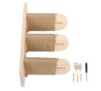 YolieraArt Cat Wall Mounted Climbing Shelves, Pine Wood, Stable Structure, Space Saving, Scratch Friendly, Multilayer Climbing Stairs, for Home Apartment, Stylish Design (3 Layers)