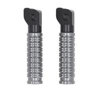 YolieraArt CNC Aluminum Foot Pegs, 1 Pair Black Motorcycle Foot Rests, Anti-Slip Replacement for Scout B o b b e r Sixty 2015-2023 (Grey)