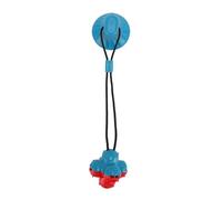 YolieraArt Dog Chew Food Dispenser Toy, Suction Cup Tug Rope for Outdoor Interactive Training, Scratch resistive Material Pet Toy, Secure Suction Base for Floors Walls (Blue)