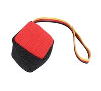 YolieraArt Dog Training Chew Toy, Interactive Tear resistive Multifunctional Toy for Dogs, Cotton and Fiber Material, Teeth Grinding Cleaning, Promotes Physical Mental Exercise, (Black+Red)