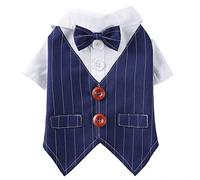 YolieraArt Dog Tuxedo, Formal Pet Suit with Bow Tie, Retro Style for Small Medium Dogs Cats, Suitable for Wedding Party Halloween Christmas Birthday Cosplay