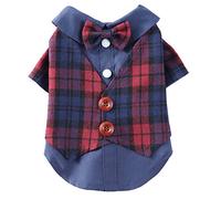 YolieraArt Dog Tuxedo, Formal Pet Suit with Bow Tie, Retro Style for Small Medium Dogs Cats, Suitable for Wedding Party Halloween Christmas Birthday Cosplay