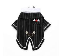 YolieraArt Dogs Tuxedo, Formal Pet Attire with Classic Bow Tie, Retro Style Made from Soft Polyester for Small Medium Dogs Cats Wedding Halloween Christmas Partie