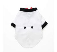 YolieraArt Dogs Tuxedo, Formal Pet Attire with Classic Bow Tie, Retro Style Made from Soft Polyester for Small Medium Dogs Cats Wedding Halloween Christmas Partie