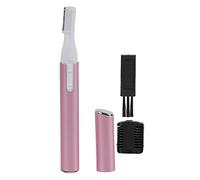 YolieraArt Electric Eyebrow Trimmer, Pink Portable Facial Hair Remover with Stainless Steel Cutting Side, AAA Battery Powered Eyebrow Shaving for Women