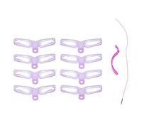 YolieraArt Eyebrow Stencil Kit, 8 Reusable 3D Eyebrow Templates with Adjustable Handle and Head Strap for Easy Symmetrical Makeup, ABS Plastic Brow Shaping Tool for Beginners