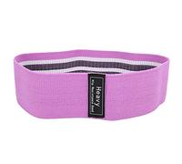 YolieraArt F i t L o o p Fabric resistances Band, Mint Green Workout Loop for Squats and Glute Activation, 3 Level Strength Fitness Bands for Women Home Workout and Yoga Training (Purple)