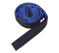 YolieraArt F l e x L o o p 8 Ring Yoga Stretch Belt, 2 Meter Nylon Flexibility Strap for Leg Training and Exercise, Physical Therapy Resistance Band for Home Gym, Blue and Black (Blue + Black)