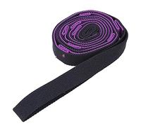 YolieraArt F l e x L o o p 8 Ring Yoga Stretch Belt, 2 Meter Nylon Flexibility Strap for Leg Training and Exercise, Physical Therapy Resistance Band for Home Gym, Blue and Black (Purple + Black)