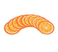 YolieraArt Facial Mask Paper, 10pcs Orange Pattern Pure Cotton Sheets for DIY Wet Compress and Localized Skin Care, Reusable Facial Mask Forms