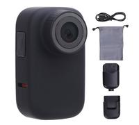YolieraArt go3 Touch Screen Thumb Sports Camera, Pet Body Worn Camera, Water resistive Portable HD Resolution, Wearable Body Cam Action Camera for Outdoor Cats Dogs (Black)