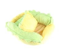 YolieraArt Hot Dog Shape Pet Bed for Cats and Dogs, Plush Removable Washable Pet House with PP Cotton Filling, Cute Stylized Dog Bed for Indoor Use, Large Size 70x55cm