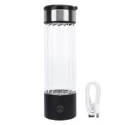 YolieraArt Hydrogen Water Bottle 460mL, SPE PEM Technology, 3 Minute Production Up to 1400 PPB, Food Grade Borosilicate Glass, Portable for Fitness Travel Home, Dual Mode