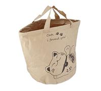 YolieraArt Kraft Paper Cat Play Bag, Portable Pet Carrier with Crinkle Sound, Double Layer Foldable Cat Cave for Indoor Outdoor Use, Travel Cat Hideaway Toy