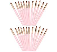 YolieraArt Lip Brushes, 24PCS Long Handle Lipstick Applicator, Soft Fiber fibers Makeup Brush Set for Precise Lip Makeup Application