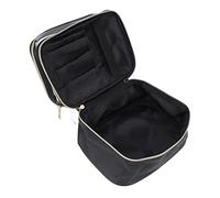 YolieraArt Makeup Bag, Large Capacity PVC Cosmetic Organizer with Double Layer Transparent Compartments, Handheld Travel Toiletry Case for Women