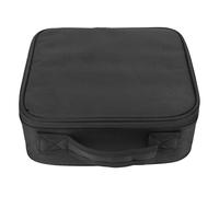 YolieraArt Makeup Case for Women, Large Capacity Travel Cosmetic Bag with Adjustable Dividers, Oxford Fabric Toiletry Organizer with Brush Pockets in Black