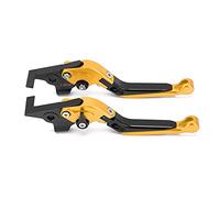 YolieraArt Motorcycle Brake Clutch Lever, CNC Aluminum Alloy Adjustable Replacement for Y A M AH A TMAX 530 2012 to 2019 and TMAX 560 2020 to 2021 (Gold)