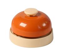 YolieraArt Pet Call Bell, Sensitive Mechanical Training Buttons with Crisp Sound, Metal Dinner Bell for Dogs and Cats (Orange)