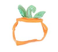 YolieraArt Pet Pumpkin Hat for Cats and Small Dogs, Adjustable Halloween Headgear with Green Leaves, Polyester Costume Accessory, Party Photo Prop, 13To15 Inch Head Circumference