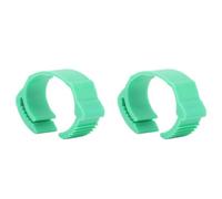 YolieraArt Poultry Leg Bands 100 Pieces, Adjustable Clip On Chicken Leg Rings for Ducks Geese Birds, Marking Identification PP Material Open Rings, Green