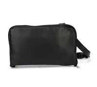 YolieraArt Professional Makeup Brush Belt Bag, PU Leather Foldable Waist Pouch with 24 Pockets and Zipper, Portable Cosmetic Organizer for Brushes and Tools