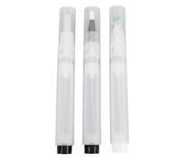 YolieraArt Refillable Cosmetic Pen Set 3 Pcs, Vacuum Twist Type Foundation Serum Applicator with Brush Tip and Roller Ball, Travel Size Empty Bottles, ABS Material
