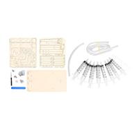 YolieraArt Robotic Arm Kit, Hydraulic Wooden Mechanical Claw Model for DIY Science Projects and STEM Education