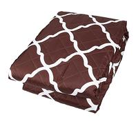 YolieraArt S o f a G u a r d Impermeable Pet Sofa Protector, 53x183cm Non Slip Cushion Cover with Elastic Straps, Double Sided Polyester Pongee for Dogs and Cats, Wine Red Stripe (Single Person: