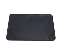 YolieraArt Silicone Pet Feeding Mat, Anti Slip Cat Dog Food Water Bowl Mat, Spill Proof, Washable, Cute Look, Indoor Use, for Cats and Dogs, Easy to Clean (Black)