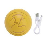 YolieraArt Smart Interactive Pet Ball Toy, Electric Rechargeable Self Moving Automatic Bouncing 250mAh Battery, Safe Plastic for Cats and Small to Large Pets, Reduces Boredom, (Yellow)