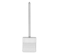 YolieraArt Stainless Steel Cat Litter Scoop, Long Handle Kitty Poop Scooper, 304 Metal Sifter Shovel for Cats Chickens, Anti Splash Design (Black)