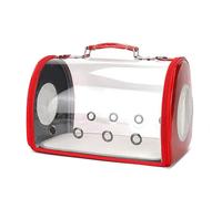 YolieraArt Transparent Capsule Pet Handbag, Large Capacity, Two Side Ventilation Holes, Portable Handheld, for Cats up to 6.5kg Dogs up to 5kg, Travel Cat Dog Carrier