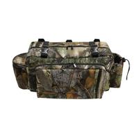 YolieraArt Treestand Front Storage Bag, New Leaves Pattern Flannel Fanny Pack with Hook and Loop Buckle, Large Capacity Waist Pack for Tree Stands and Outdoor Use (New Leaf Velvet)