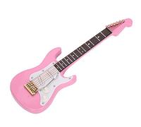 YolieraArt Wooden Musical Instrument Decoration with Guitar Stand Box, Spray-Painted Shiny Surface, Fine Workmanship for Lifelike Appearance, Suitable as Gifts Ornaments for Friends Relatives