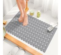 Yolife Non Slip Bath Mat Dual Anti-Slip Shower Mat with Rapid Drainage for Bathroom, Kitchen Floor with TPE Resilience Suction Cups 40 * 63CM
