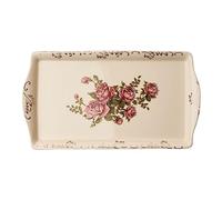 YOLIFE Rose Serving Tray, Porcelain Decorative Platter for Tea Party - 13.5 inch