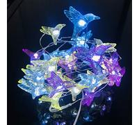 YOLIGHT Hummingbird String Lights LED Fairy Lights 4m40 LED Twinkle Hummingbird Hanging Lights for Wedding Garden Parties DIY Wreathe Decoration (Crystal Hummingbird, USB)