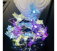 YOLIGHT Hummingbird String Lights LED Fairy Lights 4m40 LED Twinkle Hummingbird Hanging Lights for Wedding Garden Parties DIY Wreathe Decoration (Crystal Hummingbird, Battery Powered)