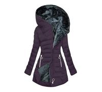 Yolimok Black of friday 2024 Womens Winter Coats Thick Fleece Lined Warm Hooded Parka Jackets Zip Up Outerwear With Fuffly Hood Plus Size S-5XLKaloryWee warehouse deals clearance womens winter coats