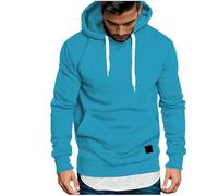 Yolimok Hoodies for Men UK Sale Clearance,Essentials Hoodie Winter Warm Work Sport And Outdoor Mens Clothes Pullover Sweatshirts Long Sleeve Fleece Hoodies With Pocket Sky Blue