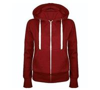 Yolimok Hoodies for Men UK Zip Up Clearance Plain Essentials Hoodie Summer Men's Jacket Comfortable Adult Unisex Sweatshirt with Pocket Casual Hoody Hooded Pullover Top Boys' Hoodies Plus Size Wine