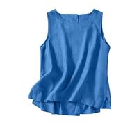 Yolimok Linen Sleeveless Vest for Women UK Sale Ladies Summer Cami Camisole Tank Tops Loose Fit Shirt Cami Plain Basic Tee Blouses Tunics Swing Flared Seamless Tank Tops