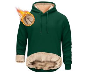 Yolimok Mens Hoodie Pullover Classic Hooded Fleece Top Plain Ribbed Cuff Long Sleeve Sweatshirt Pull Over Jumper Hoody Top Oversized Hoodie Blanket for Men and Teenagers Avengers Gifts for Men Green