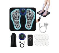 YOLIN EMS Foot Massager Mat, 8 Modes and 19 Intensity Levels, Cordless, USB Rechargeable Portable Feet Massager, Unisex for Muscle Relaxation and Tired Feet Relief, Ideal for Home and Office Use