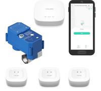 YoLink LoRa Smart Water Leak Protection System, 3/4" Valve, Battery Powered (10+ Years), NSF Certified Stainless Steel Motorized Shut-Off, 1/4-Mile Range, Alexa, IFTTT, Home Assistant