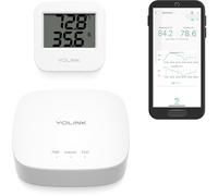 YoLink Smart Wireless Temperature & Humidity Sensor (-22 to 158°F) for Fridge/Freezer/Pet Cage/Tank Monitoring, Alexa/IFTTT Compatible, Hub Included